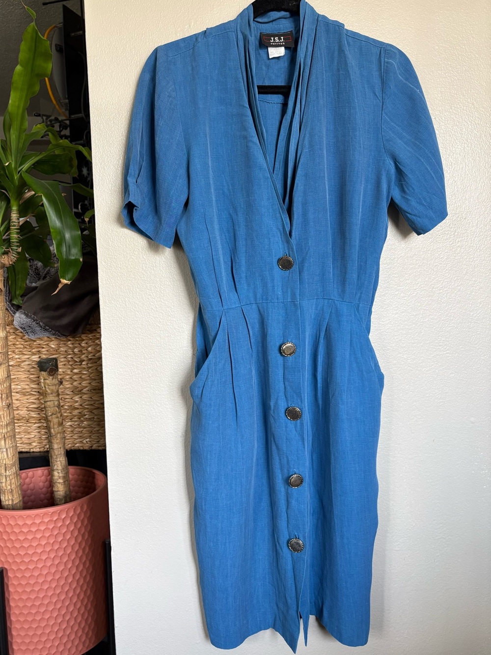JSG Petites true vintage blue dress